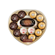 费列罗(FERRERO)臻品威化糖果巧克力 婚庆喜糖零食伴手礼 中秋节日礼物 15粒心型礼盒装162g