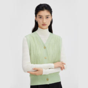 broadcast 播 双11提前购播羊毛针织马夹女2023秋冬新款修身叠穿v领毛衣背心