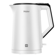 海尔（Haier）电水壶烧水壶热水壶双层防烫304不锈钢1.7L智能恒温家用大容量开水壶自动断电  HKT-K6S17B