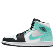 耐克（NIKE）【严选好物】bebe8耐克AJ1 Air Jordan 1 MID 男女中帮休闲篮球鞋 湖人黑白黄554725/554724-170 36