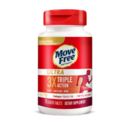 Move Free益节UC2骨胶白瓶75粒（美国进口维骨力骨胶原软骨素 氨糖搭档 关节肽钙片成人中老年)