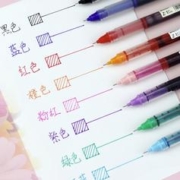 M&G 晨光 文具黑色0.5mm学生直液式速干中性笔 12支/盒ARPM2001