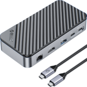 奥睿科（ORICO）扩展坞type-c M.2 NVMe/SATA固态硬盘盒USB3.2桌面拓展适用mac苹果华为笔记本电脑DPM2P9