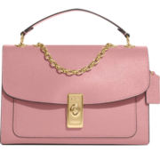 蔻驰（COACH）【官方直供】奢侈品女士LANE系列单肩斜挎包链条包粉色C8206IMOUS