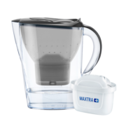 碧然德（BRITA）滤水壶Marella海洋系列2.4L雅典黑 1壶1芯 家用办公自来水过滤净水器净水壶滤芯原装进口