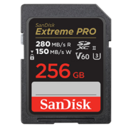 23日20点：SanDisk 闪迪 Extreme PRO SD存储卡 256GB（UHS-II、V60、U3）