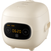 美的（Midea）大眼萌 智能电饭煲电饭锅1-2人食1.2L迷你宿舍萌趣黑晶内胆蒸煮米饭锅FB12X1-306E