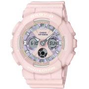 卡西欧（CASIO）BABY-G 系列 马卡龙色系甜美 女式石英腕表 BA-130WP-4A