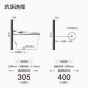 安华ANNWA 抗菌智能马桶一体机即热式家用全自动小户型多功能座便器 脚感冲水-不可延迟，11月5日前发 305坑距（适用290~380mm）