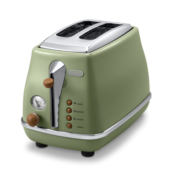 德龙（Delonghi）面包机 复古系列多士炉 不锈钢内胆烤吐司机 家用面包机 烤面包机 CTO2003.VGR 橄榄绿