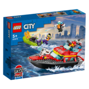 乐高（LEGO）积木拼装 60373 消防救援艇 5岁+男孩儿童玩具生日礼物