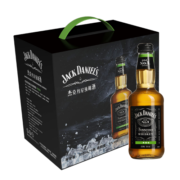 杰克丹尼（Jack Daniels）威士忌预调酒苹果味 330ml*6瓶 礼盒装 （新老包装随机发货）