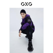 GXG 奥莱 冬季新品商场同款自游系列黑色工装长裤