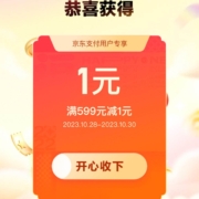 京东金融 开盲盒最高抽1111元支付优惠立减券