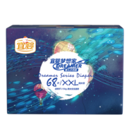 宜婴梦想家全包臀婴儿小内裤箱装XXL68超薄透气拉拉裤【13.5-16kg】