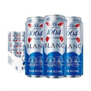 1664凯旋 1664啤酒500ml*24罐波兰柑橘味白啤Kronenbourg临期整箱
