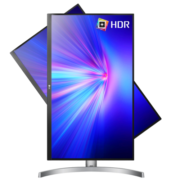 LG 27英寸 UHD 4K超高清 HDR400 sRGB99% FreeSync 游戏显示器 适用PS5 旋转升降 低闪屏 双HDMI 27UL650 -W