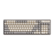 狼途（LANGTU）GK102奶油骑士 机械键盘 有线键盘 游戏办公键盘 可插拔键盘  金轴
