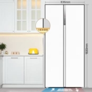 双11预售、PLUS会员：Midea 美的 60cm超薄冰箱 对开门双开门嵌入式 一级双变频家用电冰箱白色 456L