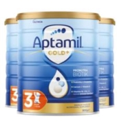 Aptamil 爱他美 金装版 婴儿奶粉 3段 900g*3罐