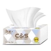百亿补贴：C&S 洁柔 抽纸 3层100抽24包(195*123mm)