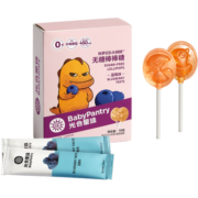 光合星球（THE BABYPANTRY）babycare无糖棒棒糖秋梨膏儿童零食木糖醇糖果无添加蓝莓味78g