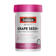 Swisse 葡萄籽烟酰胺片180片/瓶 原花青素VC 淡化色素提亮肌肤 保护皮肤胶原蛋白 热巴同款 澳洲进口