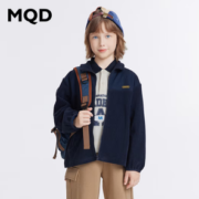 MQD 马骑顿 男童华夫格摇粒绒外套