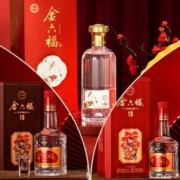 金六福 泸州老窖股份出品 52度浓香型白酒 天青绿 500ml*2 礼盒装 赠礼袋