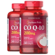 【自营】普丽普莱辅酶Q10软胶囊200mg*2瓶高含量护心脏进口保健品