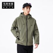 马克华菲 男士户外冲锋衣 橄榄绿 L /175