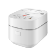 美的（Midea）电饭煲电饭锅 3L IH电磁加热 2-6人适用全智能精钢厚釜 可拆盖板口感可选回形防溢煮饭锅 一级能效 清新象牙白【适合1-6人】