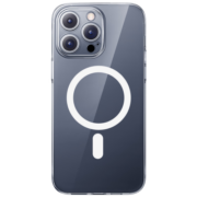 倍思 iphone15promax手机壳苹果15promax保护套磁吸壳超薄Magsafe充电防摔镜头全包高端简约透明男女款
