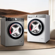 双11预售：LG 小旋风系列洗烘套装 10kg滚筒洗衣机全自动+10kg双转子变频热泵烘干机 FCW10Y4WA+RH10V9AV2WR 白