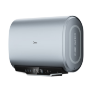 美的（Midea）60升电热水器纤薄扁桶双胆速热增容智能杀菌一级节能手机控制UM+升级免换镁棒 银色款UM