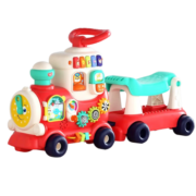 汇乐玩具（HUILE TOYS）多功能早教益智玩具推拉小火车婴儿学步车儿童1-3岁男孩女孩礼物 智趣4合1多功能小火车D8990