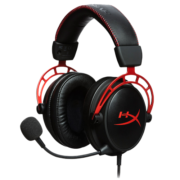 极度未知（HYPERX） 飓风2cloud头戴式游戏耳机阿尔法旋风黑鹰毒刺绝地求生原金士顿电竞耳机 阿尔法耳机 黑红  官方标配