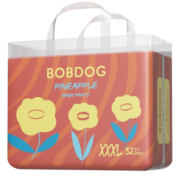 巴布豆（BOBDOG）新菠萝拉拉裤小内裤婴儿尿不湿一体裤亲肤柔软超薄透气大吸量 新菠萝拉拉裤XXXL32片