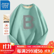 JEANSWEST 真维斯 男士加绒加厚圆领印花卫衣 EE-33-171818