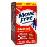 PLUS会员：Schiff 旭福 Move Free 氨糖软骨素钙片 200粒 红瓶