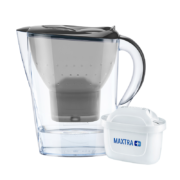 碧然德（BRITA）滤水壶Marella海洋系列2.4L雅典黑 1壶1芯