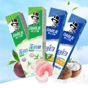 DARLIE 好来 牙膏套餐（小苏打冷压椰子油牙膏190g*2+茶倍健白桃牙膏160g+茶倍健百香果牙膏160g）