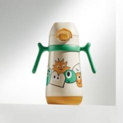 babycare 简笔画趣味儿童保温杯宝宝幼儿园手柄儿童水杯