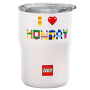 乐高（lego） 保温咖啡杯304不锈钢男女便携杯水杯生日礼物杯子 周一万岁咖啡杯-300ML