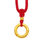 京东百亿补贴: China Gold 中国黄金  足金平安扣项链
