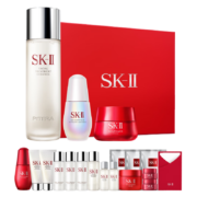 京东plus：SK-II 神仙水230ml+全新面霜50g+小灯泡精华30ml护肤套装sk2化妆品全套