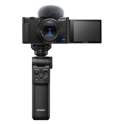 预售、plus会员：索尼（SONY）ZV-1 Vlog数码相机 黑色 手柄电池套装（ZV1） 4K视频/美肤拍摄/强悍对焦