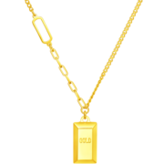 周大福金条金砖足金黄金项链(工费880)40cm 约7.3g F226470