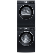 双11预售、PLUS会员：西门子（SIEMENS）iQ300 曜石黑系列洗烘套装 10kg滚筒洗衣机全自动+10kg热泵烘干机 WG52A1U20W+WQ53A2D20W
