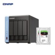 QNAP 威联通 TS-464C 四盘位NAS网络存储服务器（N5105、8GB）+希捷酷狼8TB*2套装